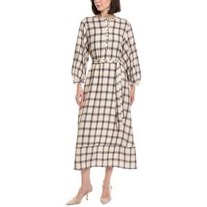 Hl Affair Womens Long Sleeve Midi Dress